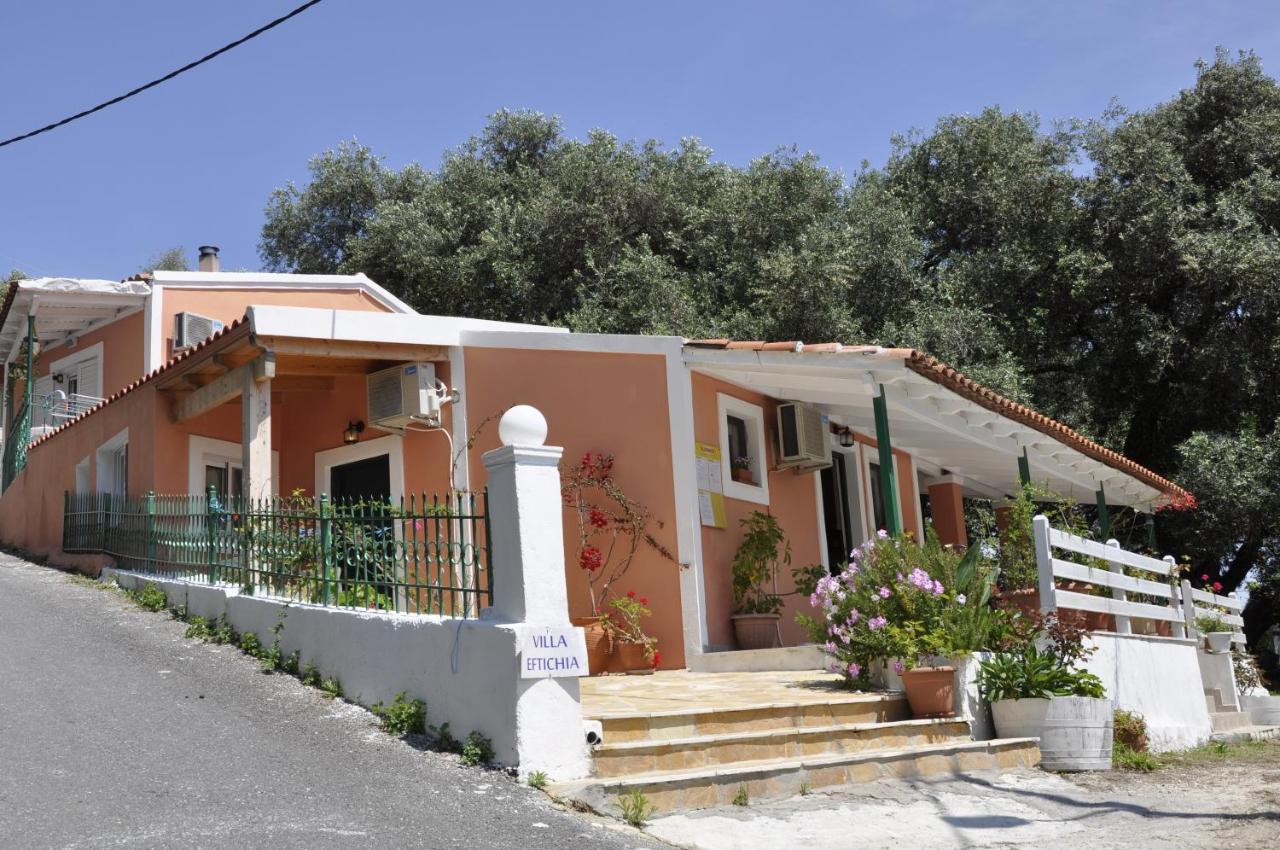 Eftyxia Apartments Paleokastritsa Exteriör bild