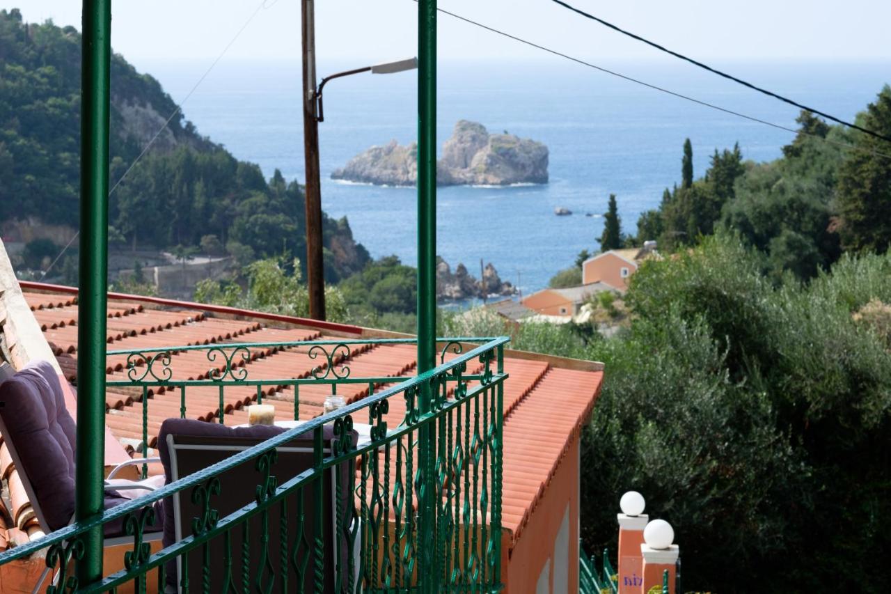 Eftyxia Apartments Paleokastritsa Exteriör bild