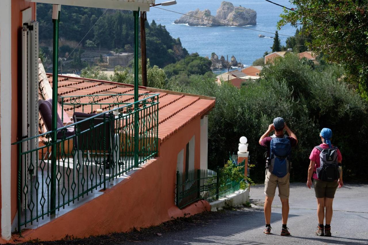 Eftyxia Apartments Paleokastritsa Exteriör bild